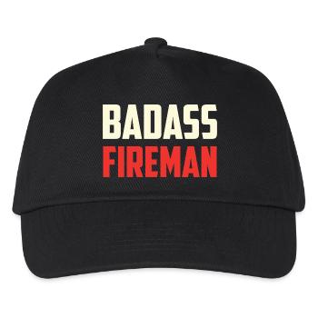 Combatant firefighter badass - Kids’ Baseball Cap - black - Front