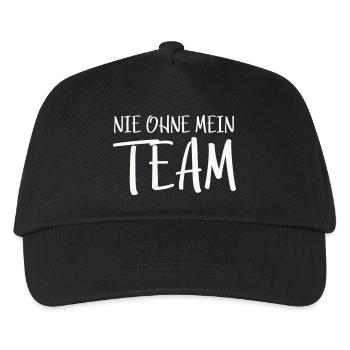 Mon équipe - Casquette de baseball Enfant - noir - Devant