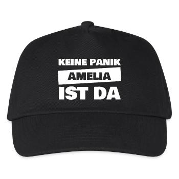 Amelia als Vorname - Kinder Basecap - Schwarz - Vorne