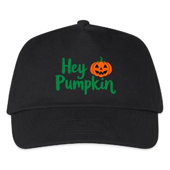 Hé citrouille, dicton d'Halloween - Casquette de baseball Enfant - noir - Devant