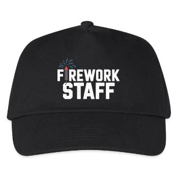 Firework Stuff Party Crew Independence Day 4th of - Kinder Basecap - Schwarz - Vorne