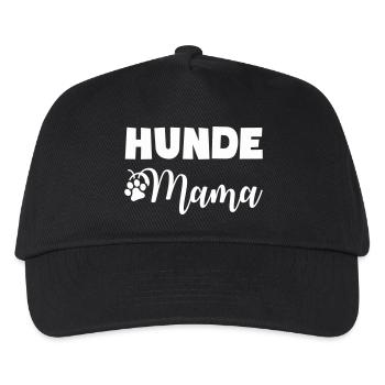 Hundefreund Mama Motiv - Kinder Basecap - Schwarz - Vorne