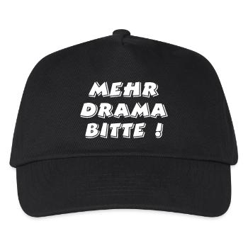 Drama - Kinder Basecap - Schwarz - Vorne
