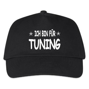 Tuning - Kinder Basecap - Schwarz - Vorne