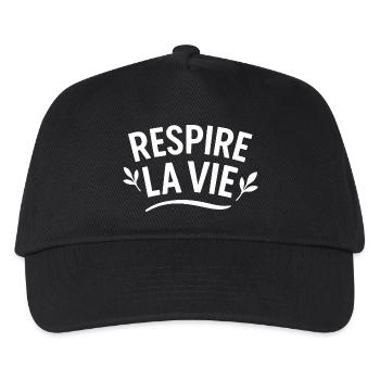 Breathes Natural Life - Kids’ Baseball Cap - black - Front