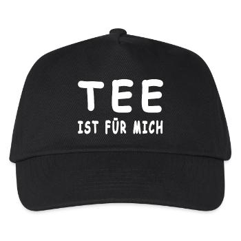 Tee - Kinder Basecap - Schwarz - Vorne