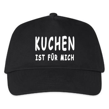 Kuchen - Kinder Basecap - Schwarz - Vorne