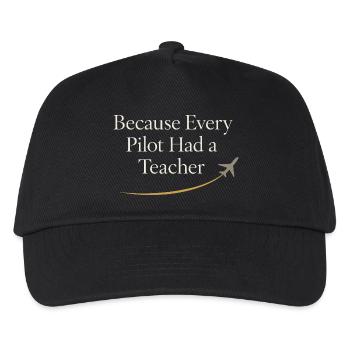 Flight Instructor Cfi Pilot Aviation Instructor - Kids’ Baseball Cap - black - Front