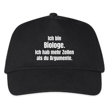 Je suis biologiste – Plus de cellules que d’arguments - Casquette de baseball Enfant - noir - Devant