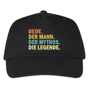 Türk Dede(Grandpa). The man. The myth. The legend - Kids’ Baseball Cap - black - Front