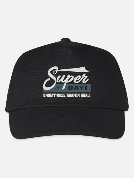 Mein Super Dayi, einzigartig und Chef Türk Onkel - Kinder Basecap - Schwarz
