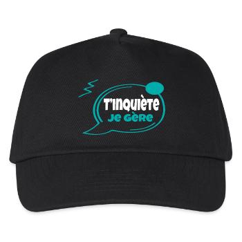 Keine Sorge, ich schaffe es - Kinder Basecap - Schwarz - Vorne