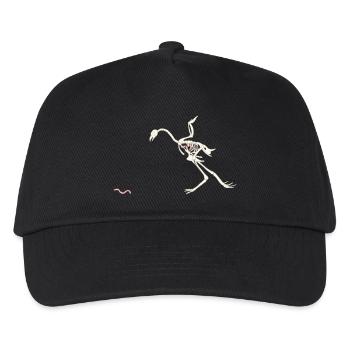 Poule en coquille libre et heureuse - Casquette de baseball Enfant - noir - Devant
