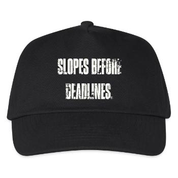 Pentes avant les dates limites - Casquette de baseball Enfant - noir - Devant