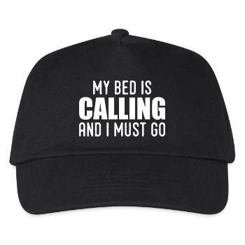My bed is calling and i must go - Kids’ Baseball Cap - black - Front