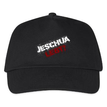Yeshua lives white and red - Kids’ Baseball Cap - black - Front