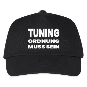 Tuning - Kinder Basecap - Schwarz - Vorne