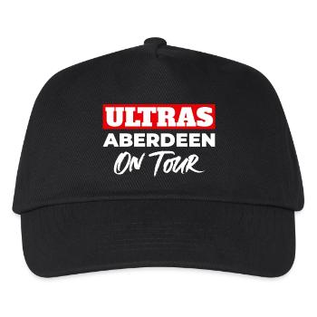 Ultras Aberdeen auf Tour - Kinder Basecap - Schwarz - Vorne