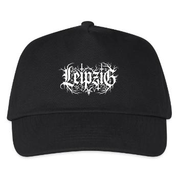 Lieblingsstadt Leipzig Black Metal Art - Kinder Basecap - Schwarz - Vorne