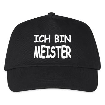 Master - Kids’ Baseball Cap - black - Front