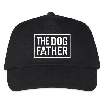 The Dog Father Rough Block Paw Design - Kids’ Baseball Cap - black - Front