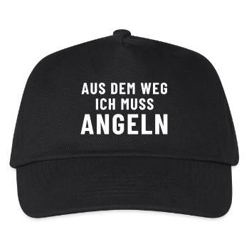 Out of my way, I need to go fishing! - Kids’ Baseball Cap - black - Front