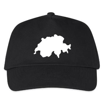 Schweiz Land Swiss - Kinder Basecap - Schwarz - Vorne
