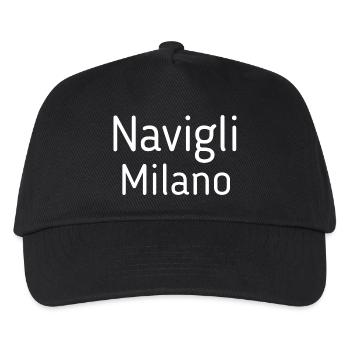 Milan Italy Navigli - Kids’ Baseball Cap - black - Front