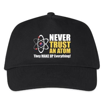 Vertraue niemals einem Atom - Kinder Basecap - Schwarz - Vorne