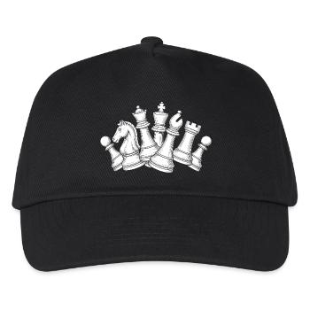 Chaos aux échecs – Dynamique sur l’échiquier - Casquette de baseball Enfant - noir - Devant