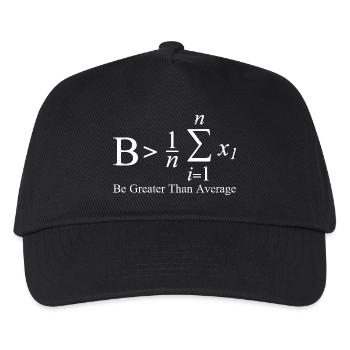 Être supérieur à la moyenne - Casquette de baseball Enfant - noir - Devant