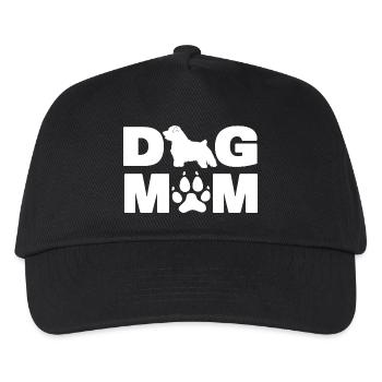 Norfolk Terrier nennt den lustigen Hund Mama - Kinder Basecap - Schwarz - Vorne
