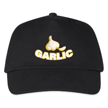 GARLIC - Kinder Basecap - Schwarz - Vorne