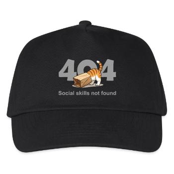 404 Compétences sociales non trouvées - Casquette de baseball Enfant - noir - Devant