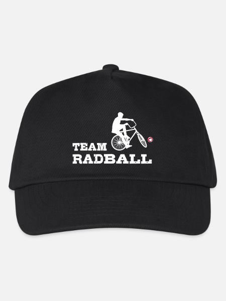 Team Radball, Radballer, Hallenradsport - Kinder Basecap - Schwarz