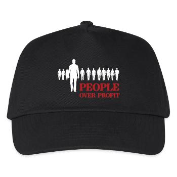 Menschen vor Profit - Kinder Basecap - Schwarz - Vorne