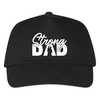 Silhouette de père fort Paternité Parentalité - Casquette de baseball Enfant - noir - Devant