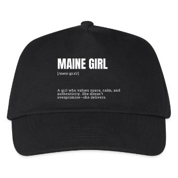 Fille du Maine Space Soul - Casquette de baseball Enfant - noir - Devant