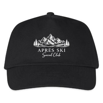 Apres Ski Social Club Winter Berge Party - Kinder Basecap - Schwarz - Vorne