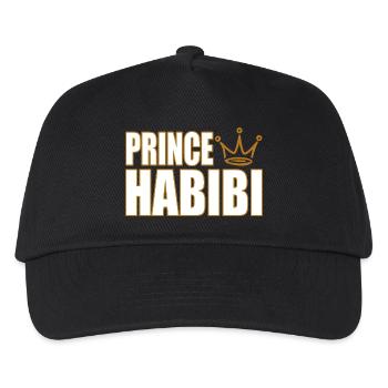 Prince Habibi – Royal Arabic Love Statement Design - Kids’ Baseball Cap - black - Front