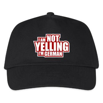 I Am Not Yelling I'm German Lustig Deutsch Spruch - Kids’ Baseball Cap - black - Front