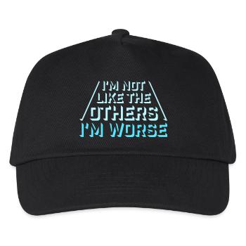 I'm Not Like The Others I'm Worse Lustig Sarkasmus - Kinder Basecap - Schwarz - Vorne