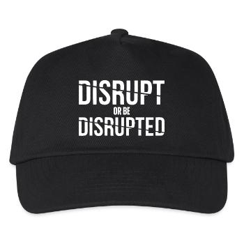 Unternehmer, Geschäftsmann, Geschäftsfrau, disrupt - Kinder Basecap - Schwarz - Vorne