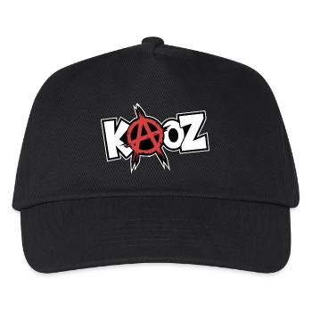 Kool KAOZ Anarchie Graffiti - Kinder Basecap - Schwarz - Vorne
