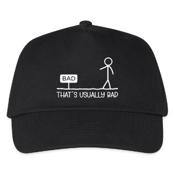 Ce sont généralement des blagues d’humour de bonhomme bâton - Casquette de baseball Enfant - noir - Devant