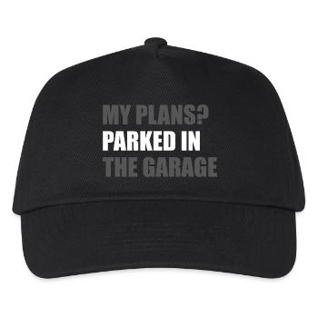 My plans? Car lover car guy mechanic - Kinder Basecap - Schwarz - Vorne
