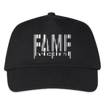 Fame Victim Barcode Shirt – Anti Fame Streetwear - Kids’ Baseball Cap - black - Front