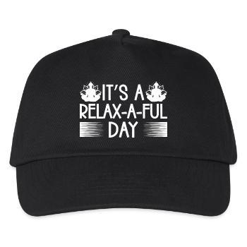 Pilates Enthusiasts It´s A Relax-a-ful Day Pilates - Kinder Basecap - Schwarz - Vorne