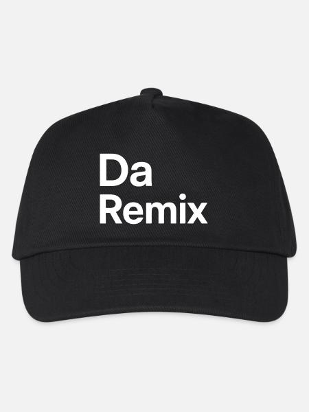 Da Remix (Bayrisch für "Der Remix") - Kinder Basecap - Schwarz
