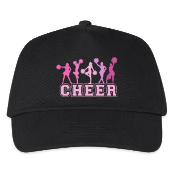 Cheer Squad Cheerleader Sport Mädchen - Kinder Basecap - Schwarz - Vorne